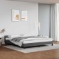 vidaXL Πλαίσιο Κρεβατιού με Κεφαλάρι Γκρι 180x200 εκ. Συνθετικό Δέρμα