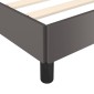 vidaXL Πλαίσιο Κρεβατιού με Κεφαλάρι Γκρι 200x200 εκ. Συνθετικό Δέρμα