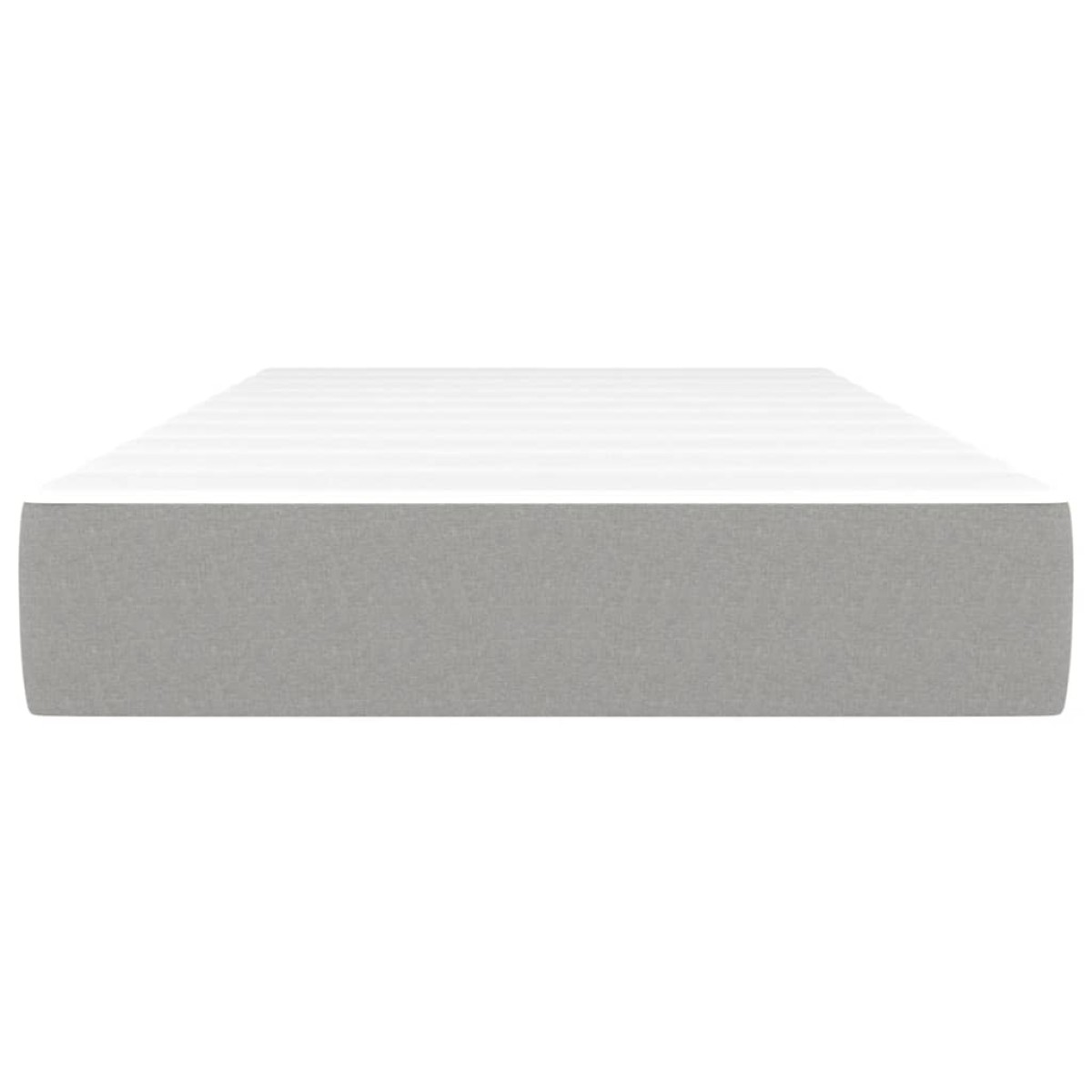 vidaXL Στρώμα με Pocket Springs Ανοιχτό Γκρι 80x200x20 εκ. Υφασμάτινο