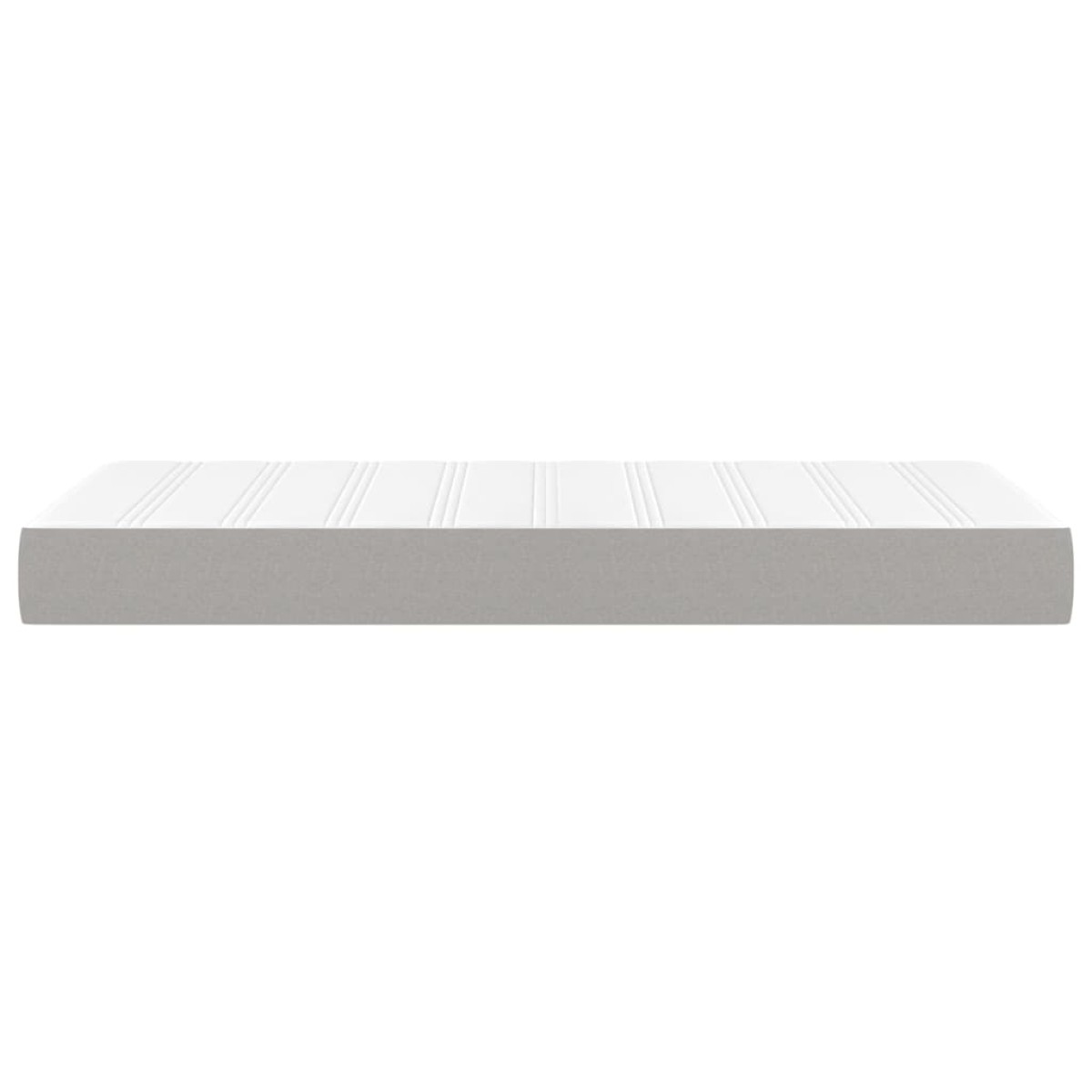 vidaXL Στρώμα με Pocket Springs Ανοιχτό Γκρι 80x200x20 εκ. Υφασμάτινο