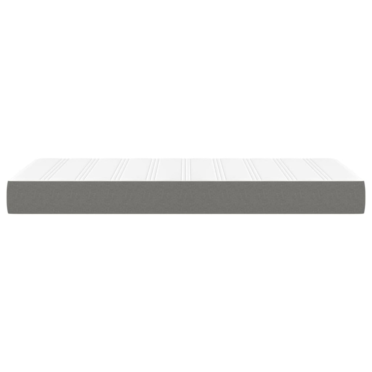 vidaXL Στρώμα με Pocket Springs Σκούρο Γκρι 80x200x20 εκ. Υφασμάτινο