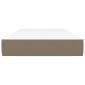 vidaXL Στρώμα με Pocket Springs Taupe 80 x 200 x 20 εκ. Υφασμάτινο