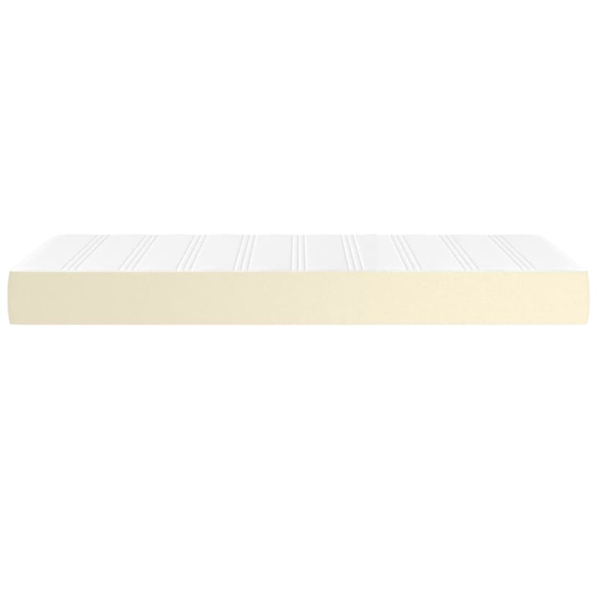 vidaXL Στρώμα με Pocket Springs Κρεμ 80x200x20 εκ. Συνθετικό Δέρμα
