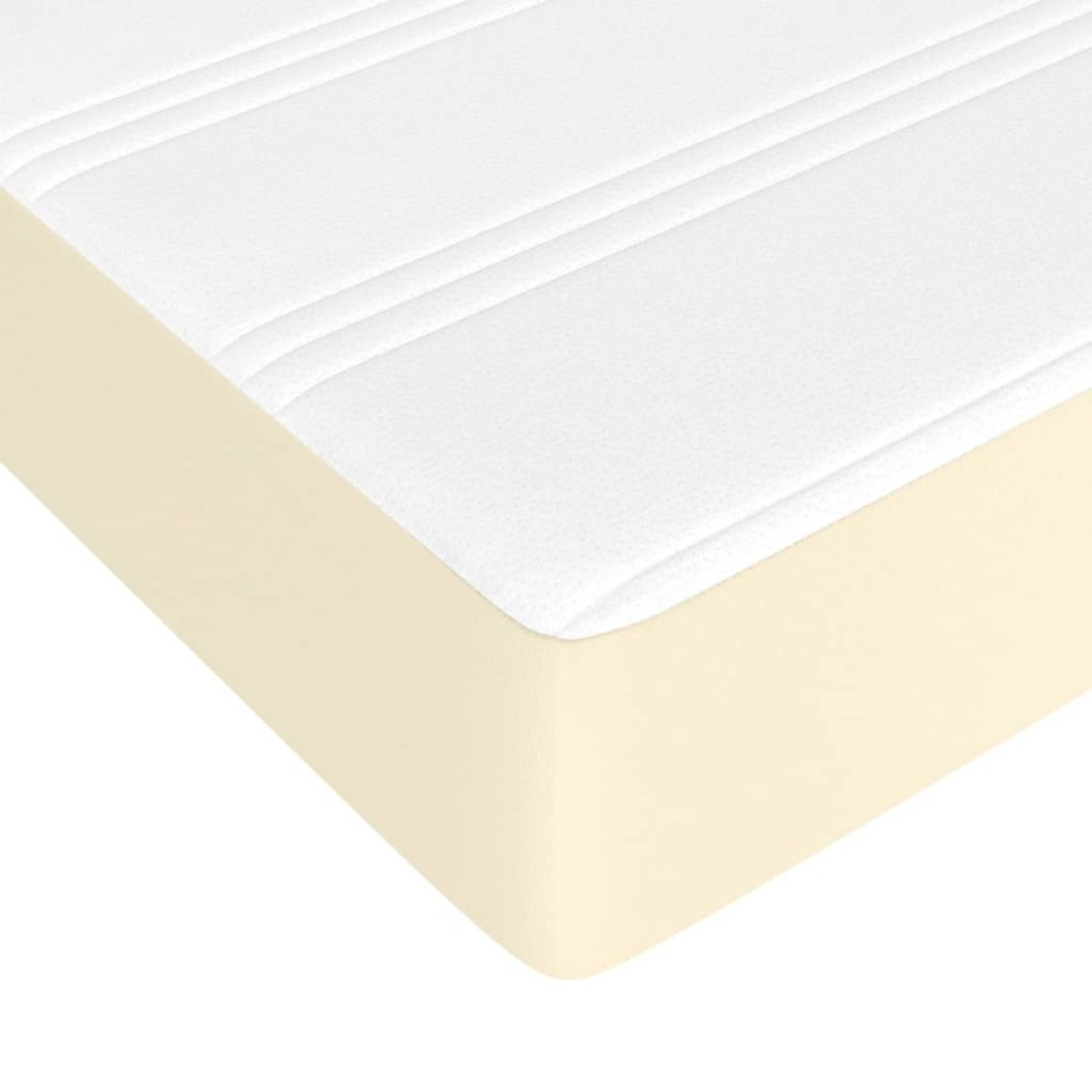 vidaXL Στρώμα με Pocket Springs Κρεμ 80x200x20 εκ. Συνθετικό Δέρμα