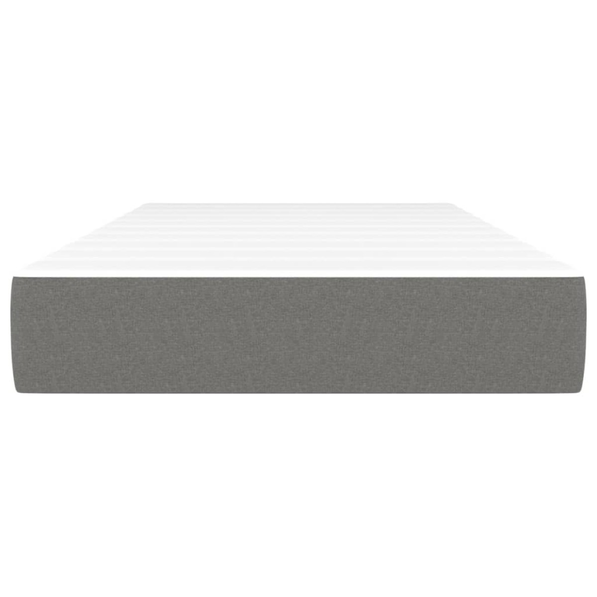 vidaXL Στρώμα με Pocket Springs Σκούρο Γκρι 90x190x20 εκ. Υφασμάτινο