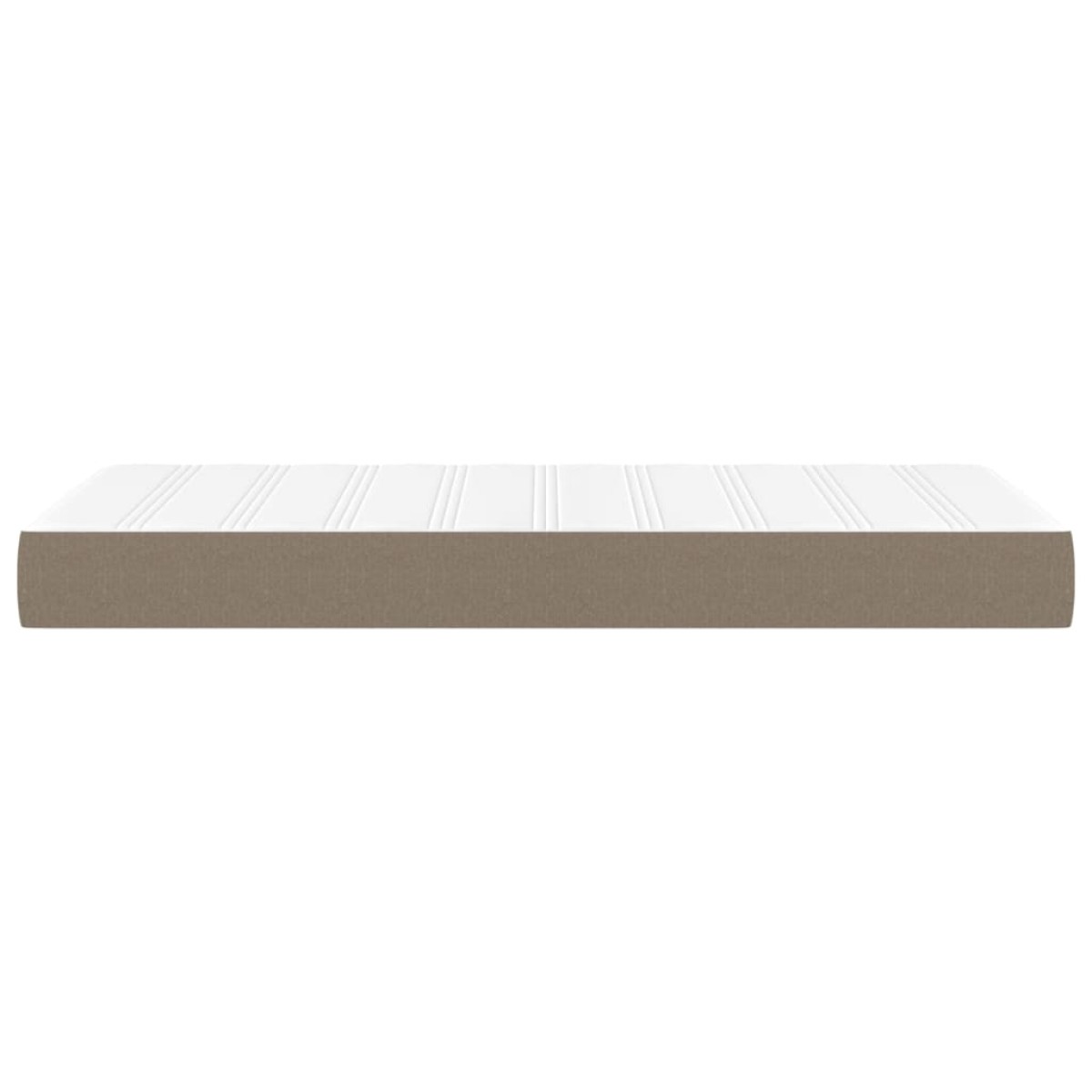 vidaXL Στρώμα με Pocket Springs Taupe 90x190x20 εκ. Υφασμάτινο