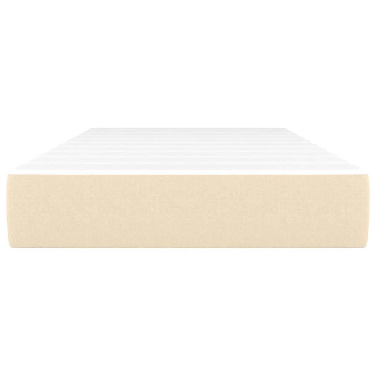 vidaXL Στρώμα με Pocket Springs Κρεμ 90x190x20 εκ. Υφασμάτινο