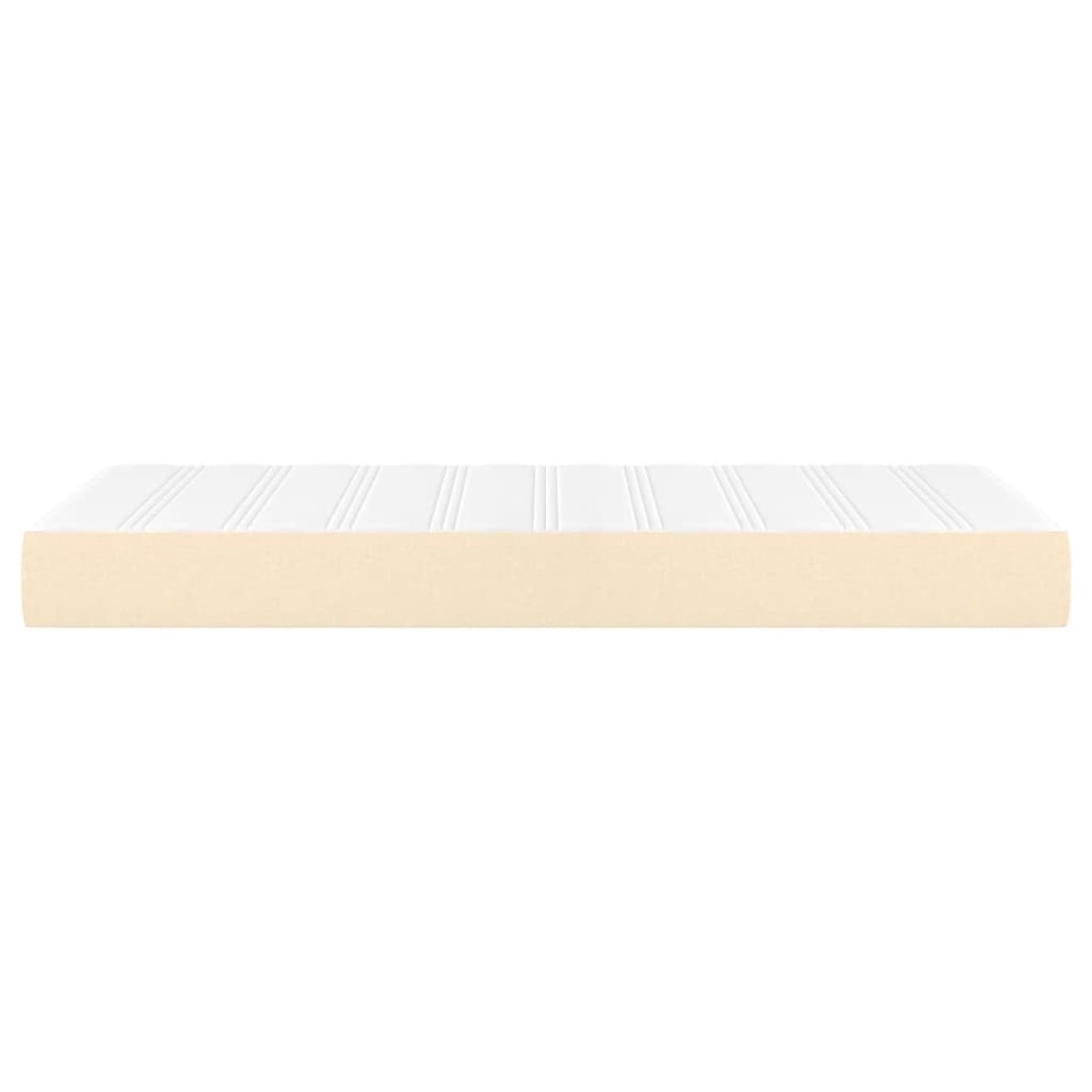 vidaXL Στρώμα με Pocket Springs Κρεμ 90x190x20 εκ. Υφασμάτινο