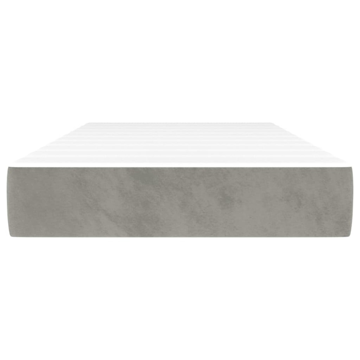 vidaXL Πλαίσιο Κρεβατιού Ανοιχτό Γκρι 90x190x20 εκ. Βελούδινο