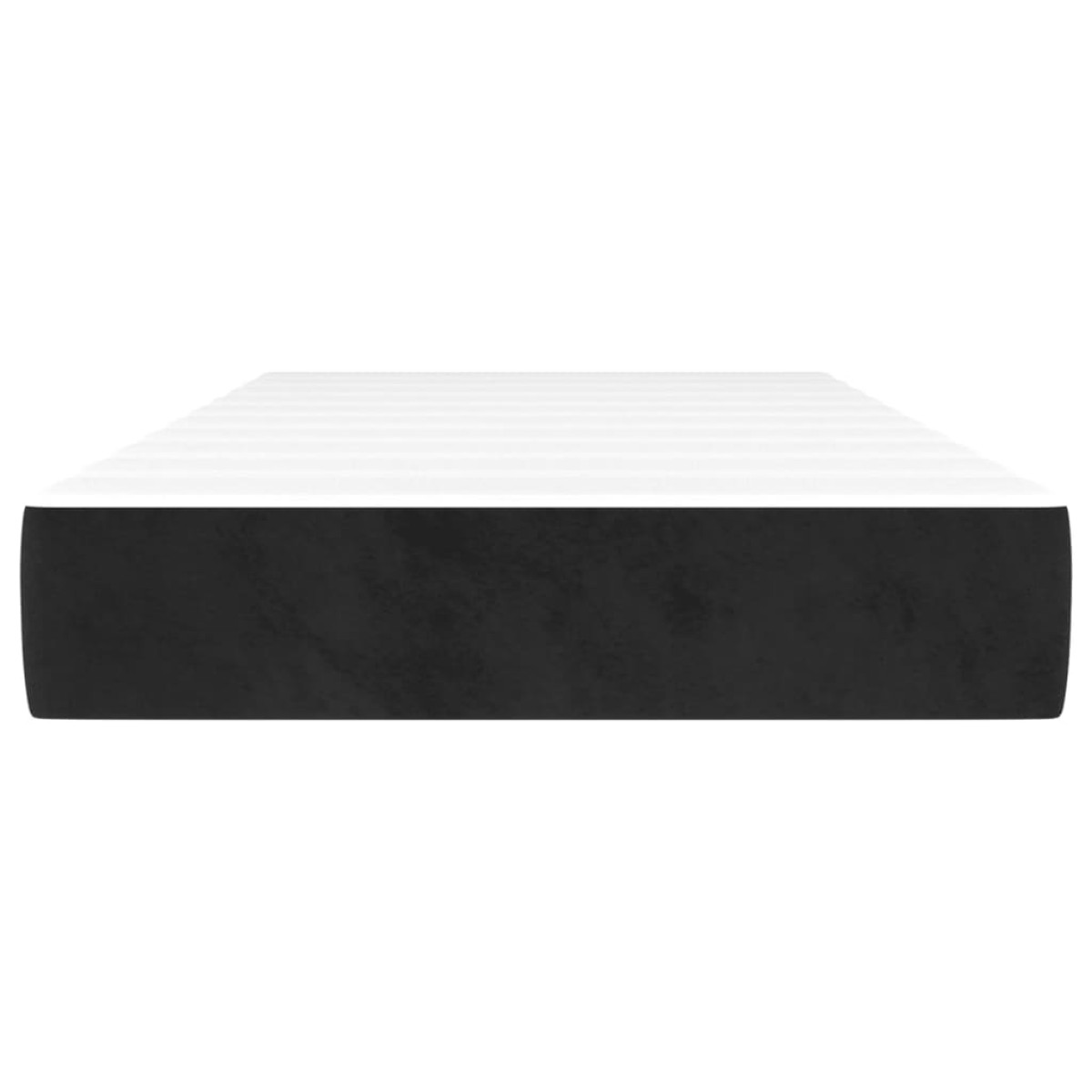 vidaXL Στρώμα με Pocket Springs Μαύρο 90x190x20 εκ. Βελούδινο