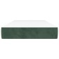vidaXL Στρώμα με Pocket Springs Σκούρο Πράσινο 90x190x20 εκ Βελούδινο