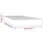 vidaXL Στρώμα με Pocket Springs Ροζ 90x190x20 εκ. Βελούδινο