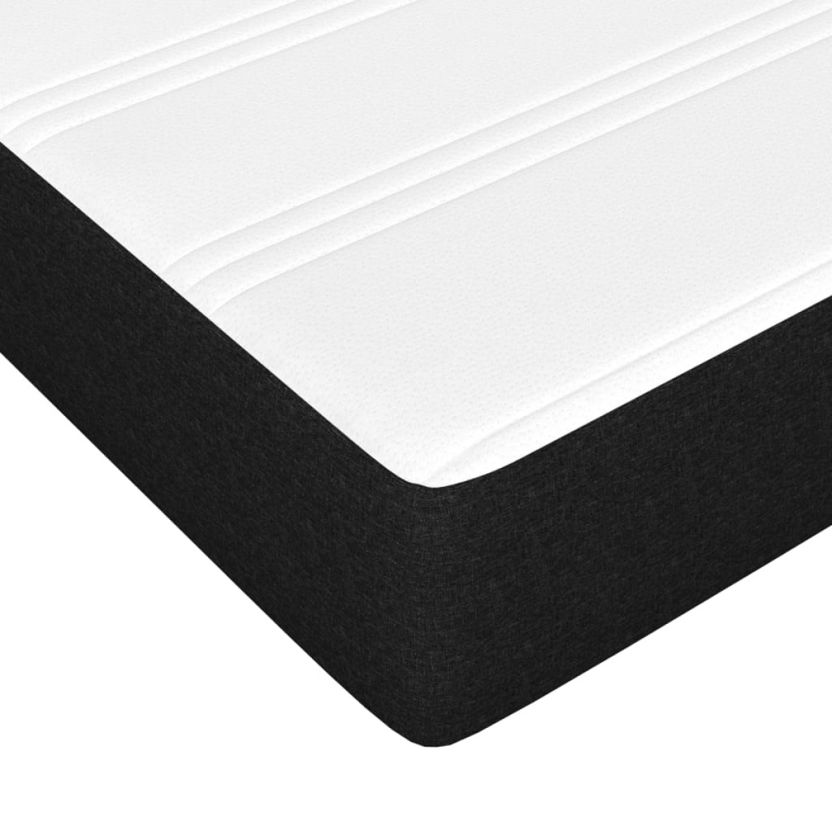 vidaXL Στρώμα με Pocket Springs Μαύρο 90x200x20 εκ. Υφασμάτινο