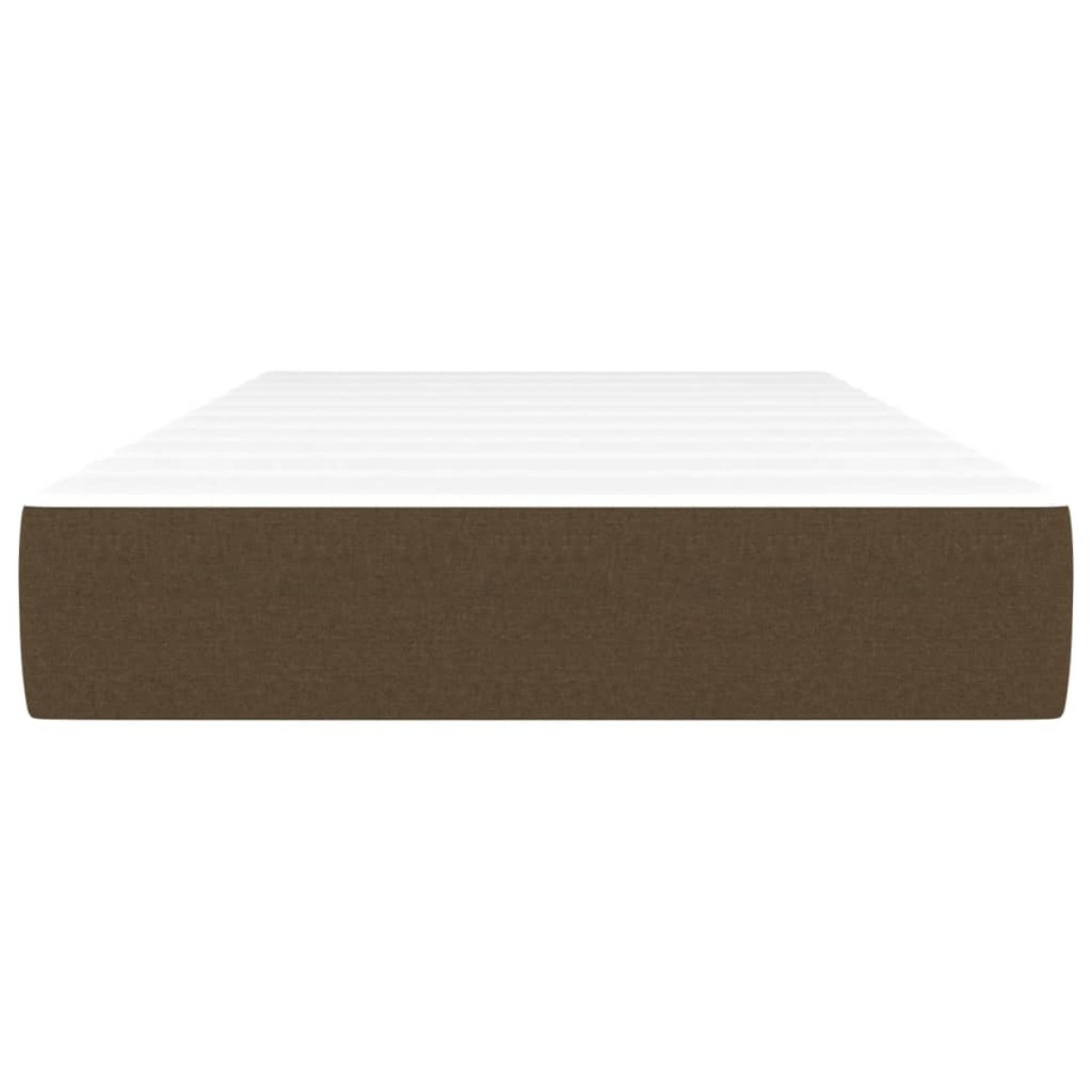 vidaXL Στρώμα με Pocket Springs Σκούρο Καφέ 90x200x20 εκ. Υφασμάτινο