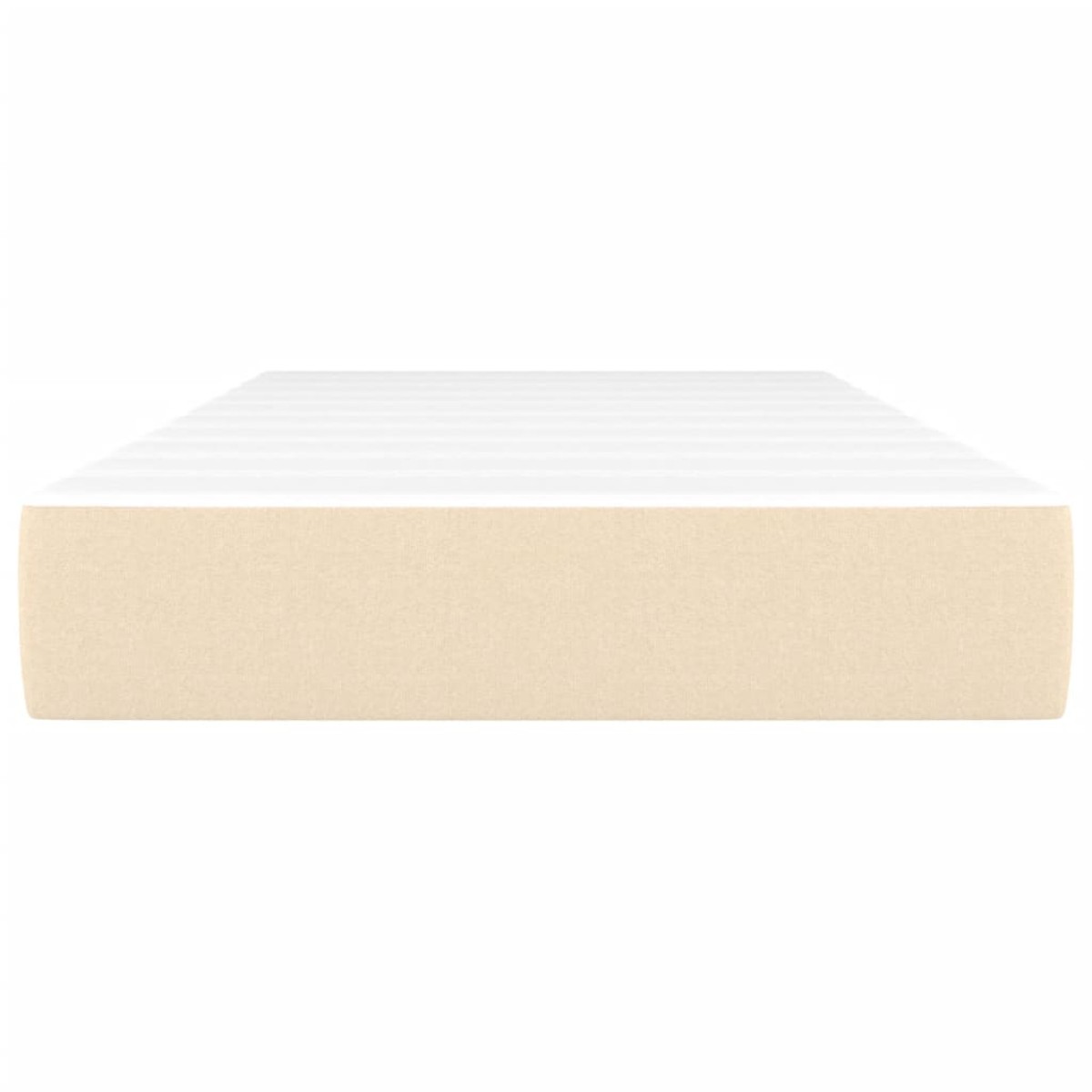 vidaXL Στρώμα με Pocket Springs Κρεμ 90x200x20 εκ. Υφασμάτινο