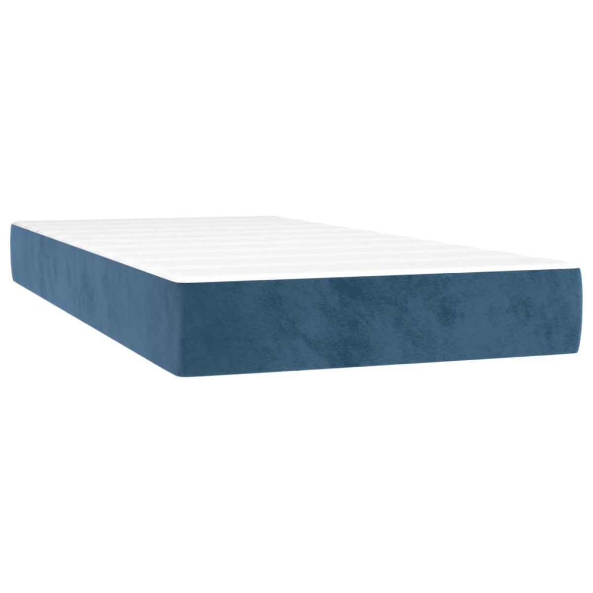 vidaXL Στρώμα με Pocket Springs Σκούρο Μπλε 90x200x20 εκ. Βελούδινο