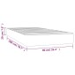 vidaXL Στρώμα με Pocket Springs Σκούρο Μπλε 90x200x20 εκ. Βελούδινο