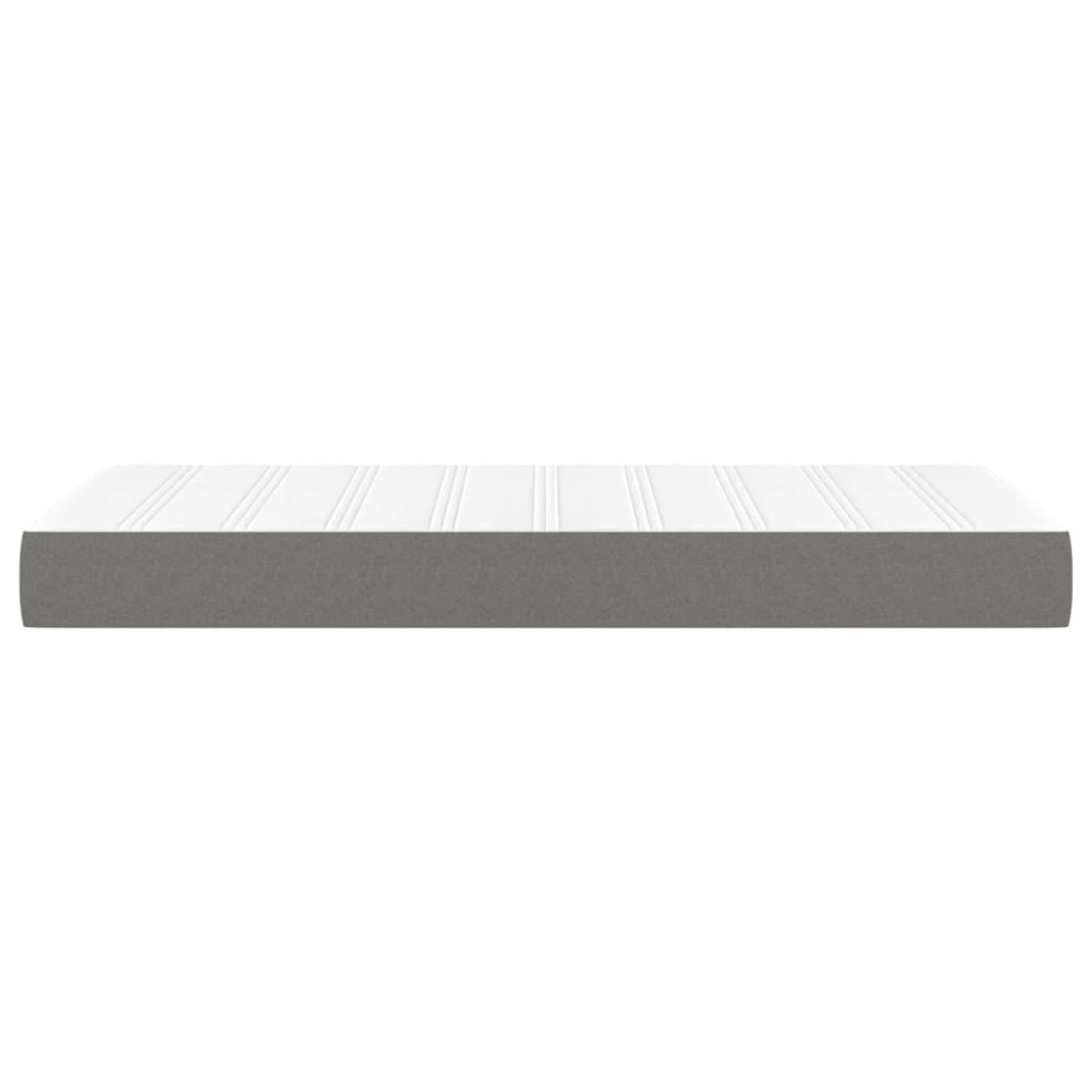 vidaXL Στρώμα με Pocket Springs Σκούρο Γκρι 100x200x20 εκ. Υφασμάτινο