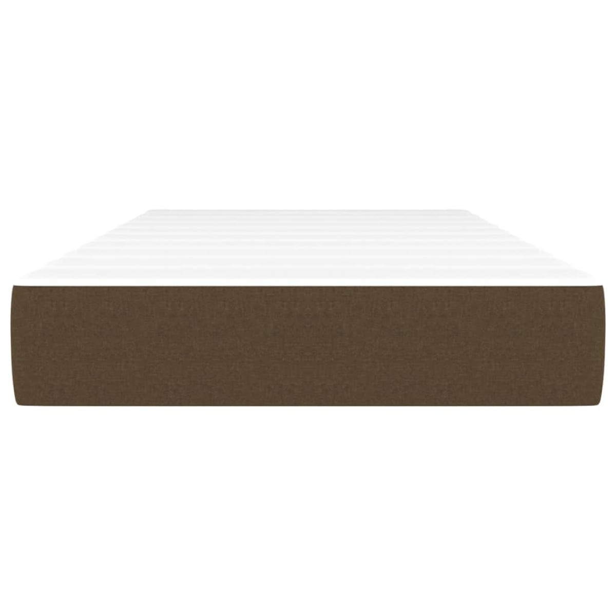 vidaXL Στρώμα με Pocket Springs Σκούρο Καφέ 100x200x20 εκ. Υφασμάτινο