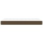 vidaXL Στρώμα με Pocket Springs Σκούρο Καφέ 100x200x20 εκ. Υφασμάτινο