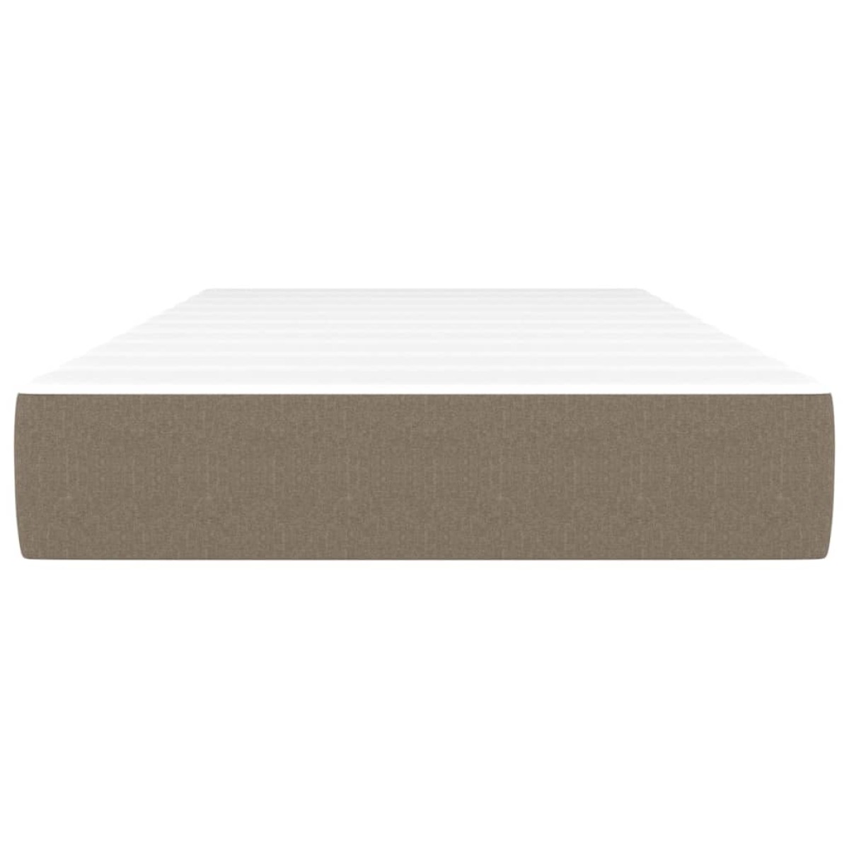 vidaXL Στρώμα με Pocket Springs Taupe 100x200x20 εκ. Υφασμάτινο