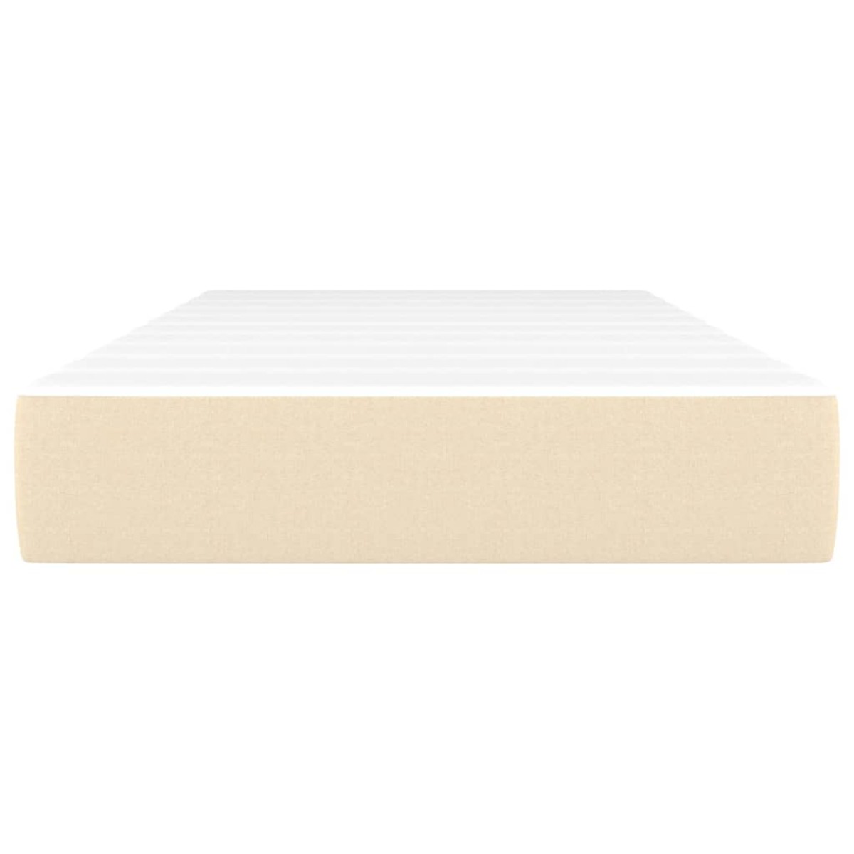 vidaXL Στρώμα με Pocket Springs Κρεμ 100x200x20 εκ. Υφασμάτινο
