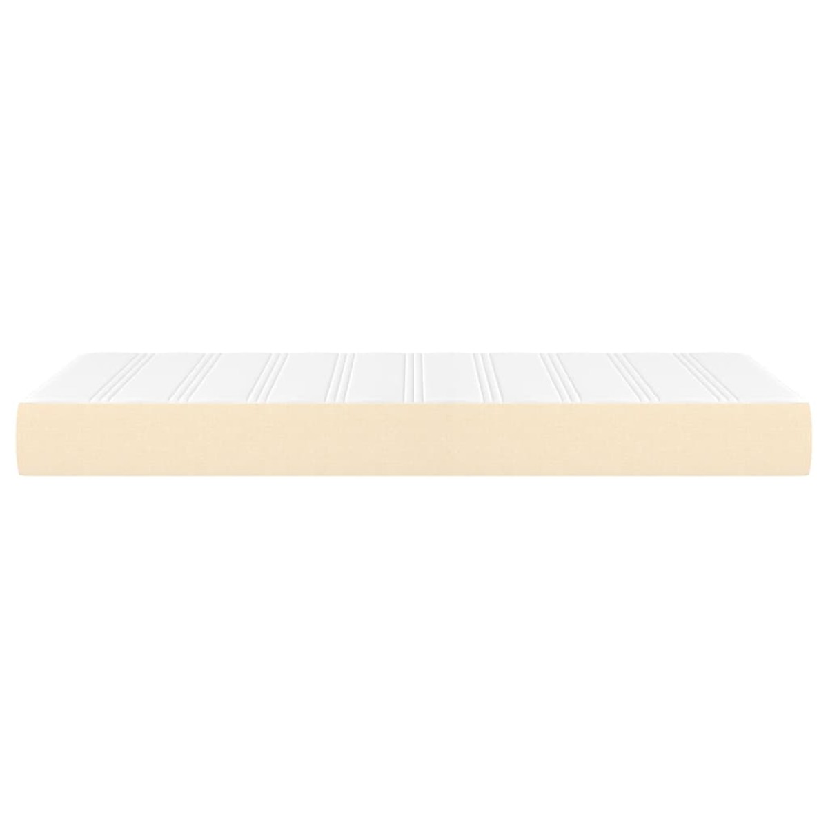 vidaXL Στρώμα με Pocket Springs Κρεμ 100x200x20 εκ. Υφασμάτινο
