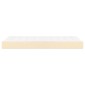 vidaXL Στρώμα με Pocket Springs Κρεμ 100x200x20 εκ. Υφασμάτινο