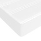 vidaXL Στρώμα με Pocket Springs Λευκό 100x200x20 εκ. Συνθετικό Δέρμα