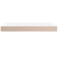vidaXL Στρώμα με Pocket Springs Καπουτσίνο 100x200x20 εκ. Συνθ. Δέρμα