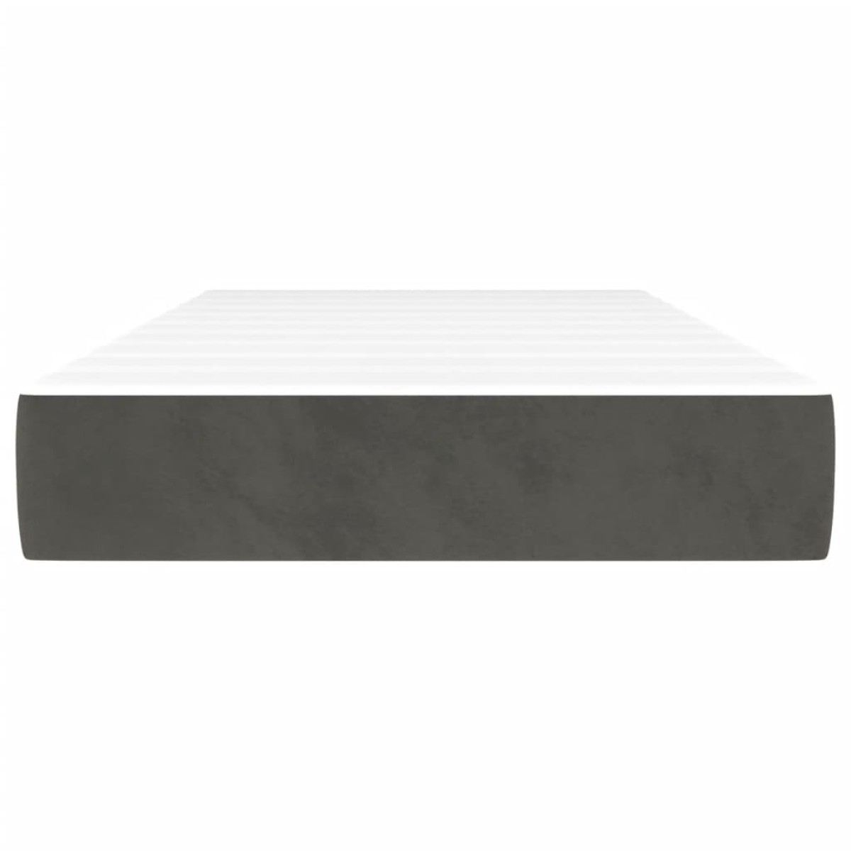 vidaXL Στρώμα με Pocket Springs Σκούρο Γκρι 100x200x20 εκ. Βελούδινο