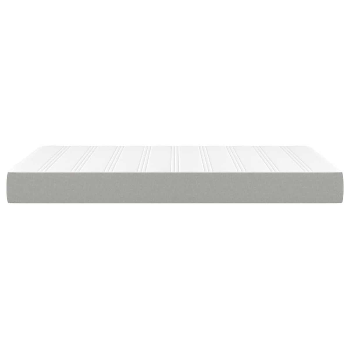 vidaXL Στρώμα με Pocket Springs Ανοιχτό Γκρι 120x200x20 εκ. Υφασμάτινο