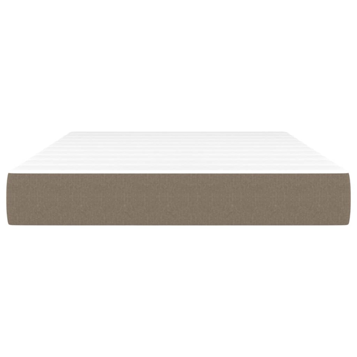 vidaXL Στρώμα με Pocket Springs Taupe 120x200x20 εκ. Υφασμάτινο