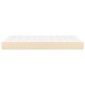 vidaXL Στρώμα με Pocket Springs Κρεμ 120x200x20 εκ. Υφασμάτινο