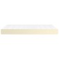 vidaXL Στρώμα με Pocket Springs Κρεμ 120x200x20 εκ. Συνθετικό Δέρμα