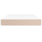 vidaXL Στρώμα με Pocket Springs Καπουτσίνο 120x200x20 εκ. Συνθ. Δέρμα