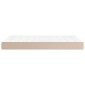 vidaXL Στρώμα με Pocket Springs Καπουτσίνο 120x200x20 εκ. Συνθ. Δέρμα