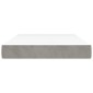 vidaXL Στρώμα με Pocket Springs Ανοιχτό Γκρι 120x200x20 εκ. Βελούδινο