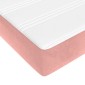vidaXL Στρώμα με Pocket Springs Ροζ 120x200x20 εκ. Βελούδινο