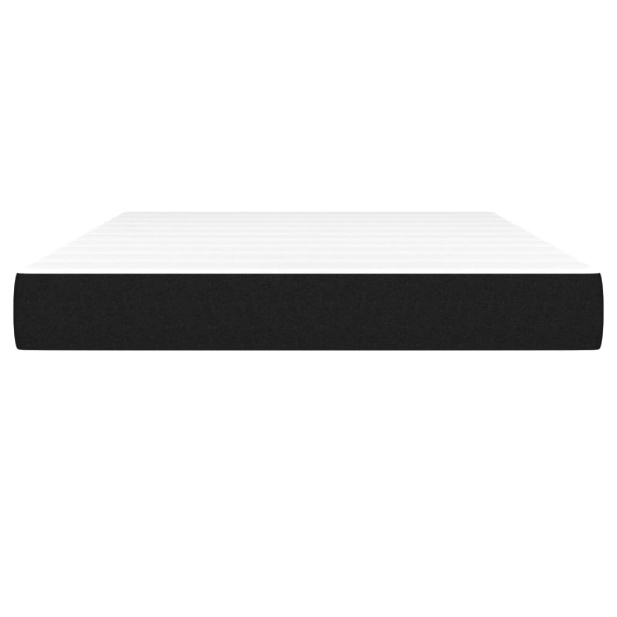 vidaXL Στρώμα με Pocket Springs Μαύρο 140x190x20 εκ. Υφασμάτινο
