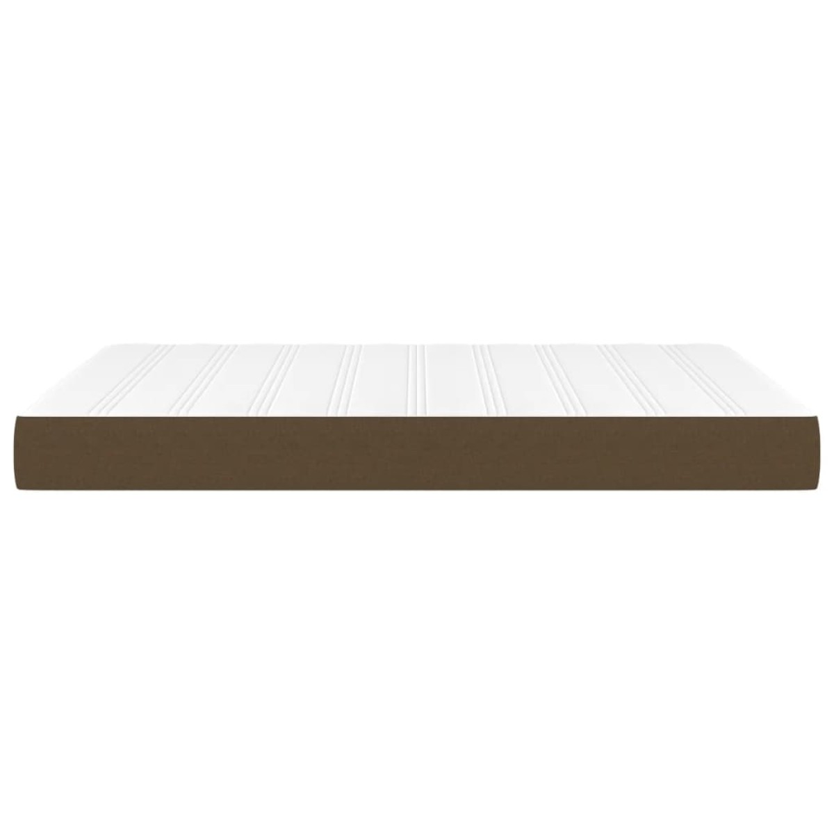 vidaXL Στρώμα με Pocket Springs Σκούρο Καφέ 140x190x20 εκ. Βελούδινο