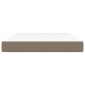vidaXL Στρώμα με Pocket Springs Taupe 140 x 190 x 20 εκ. Υφασμάτινο