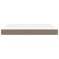vidaXL Στρώμα με Pocket Springs Taupe 140 x 190 x 20 εκ. Υφασμάτινο