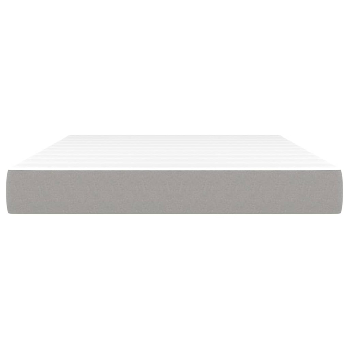 vidaXL Στρώμα με Pocket Springs Ανοιχτό Γκρι 140x200x20 εκ. Υφασμάτινο