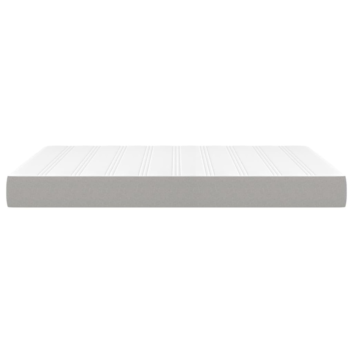 vidaXL Στρώμα με Pocket Springs Ανοιχτό Γκρι 140x200x20 εκ. Υφασμάτινο