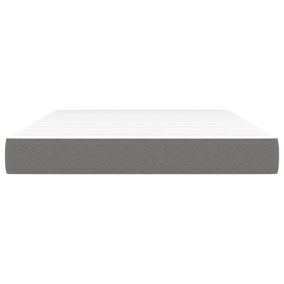 vidaXL Στρώμα με Pocket Springs Σκούρο Γκρι 140x200x20 εκ. Υφασμάτινο