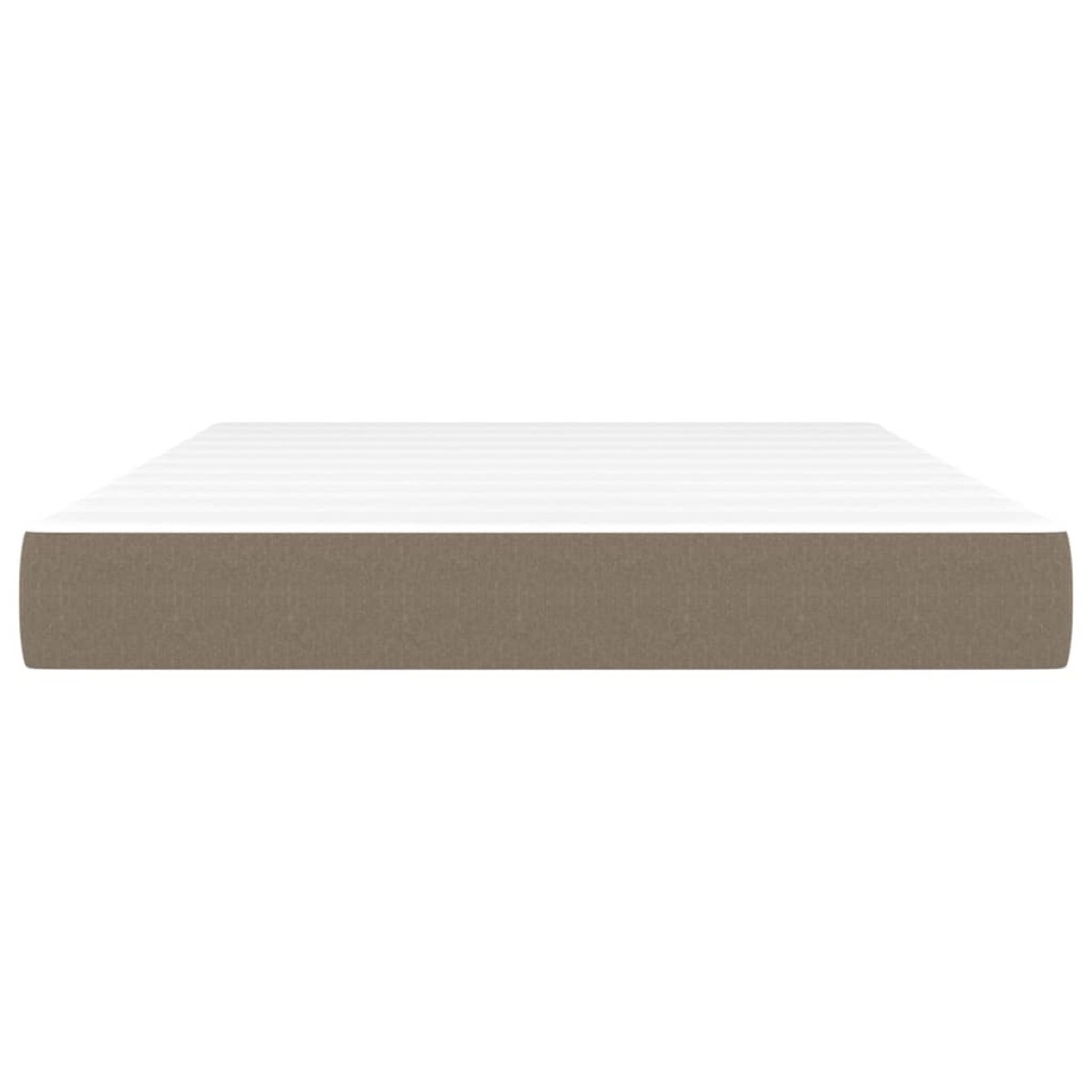 vidaXL Στρώμα με Pocket Springs Taupe 140x200x20 εκ. Υφασμάτινο