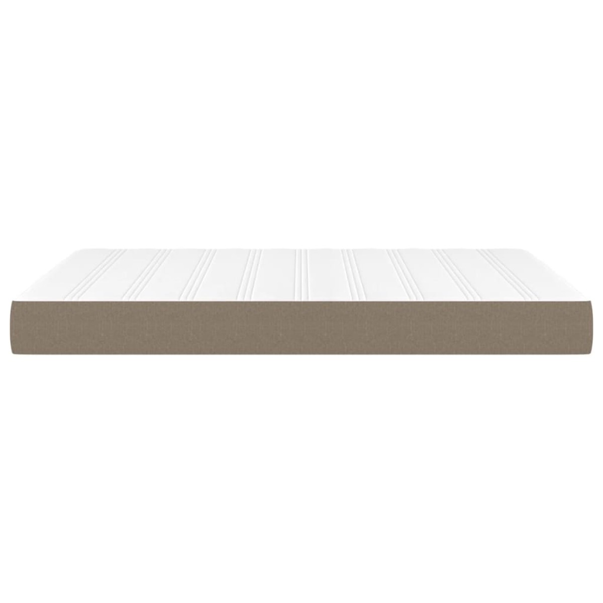 vidaXL Στρώμα με Pocket Springs Taupe 140x200x20 εκ. Υφασμάτινο