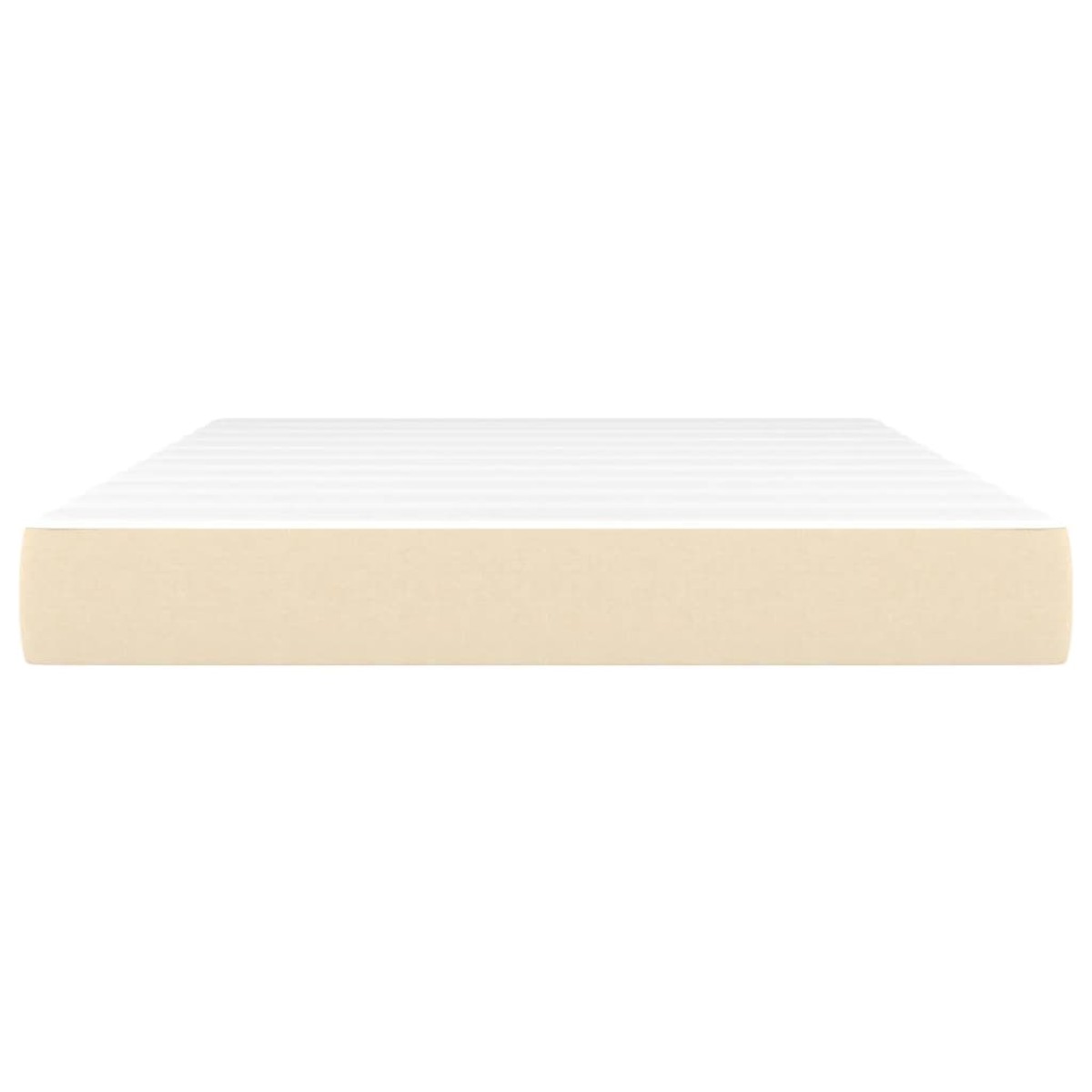 vidaXL Στρώμα με Pocket Springs Κρεμ 140x200x20 εκ. Υφασμάτινο