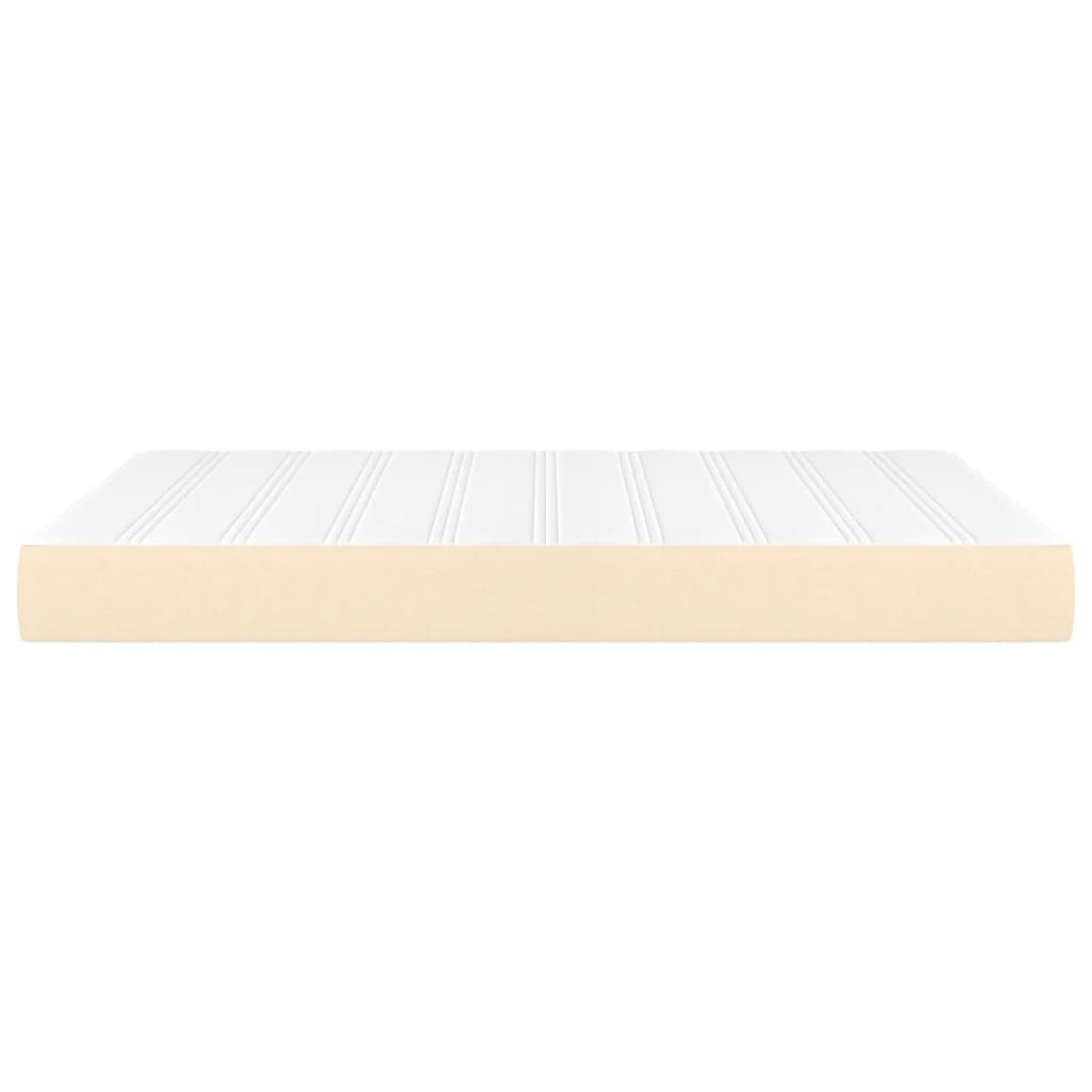 vidaXL Στρώμα με Pocket Springs Κρεμ 140x200x20 εκ. Υφασμάτινο